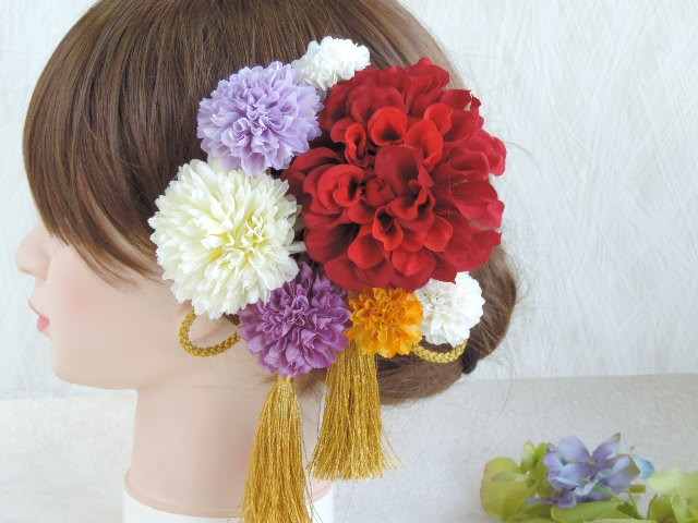 お着物によく映える髪飾り