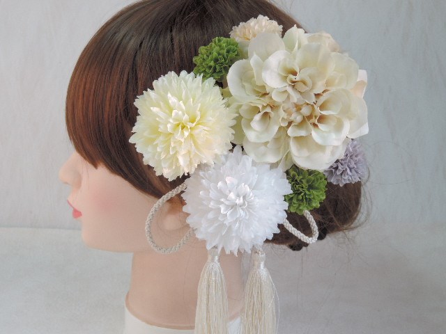 大人の渋味色髪飾り