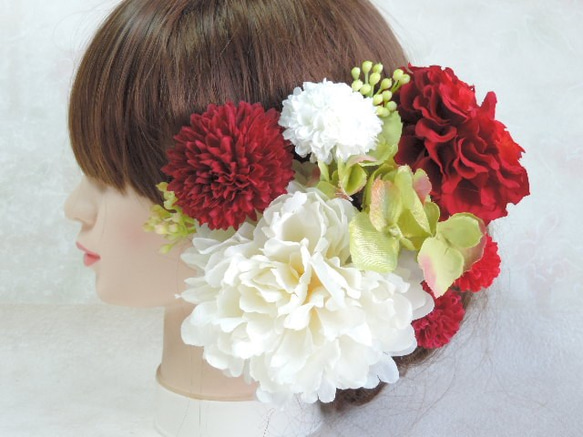 白無垢や赤の色打掛を召される和装の花嫁様に人気の髪飾り 1枚目の画像