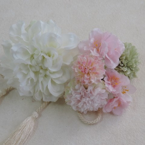 桜 春婚 白無垢 色打掛 ドライフラワー 成人式髪飾り 和装髪飾り