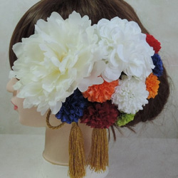 芍薬のお花をあでやかに装う和装髪飾り 4枚目の画像