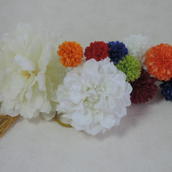 芍薬のお花をあでやかに装う和装髪飾り 5枚目の画像