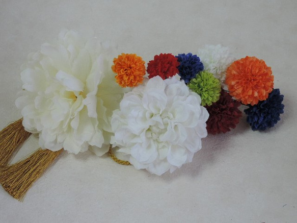 芍薬のお花をあでやかに装う和装髪飾り 5枚目の画像