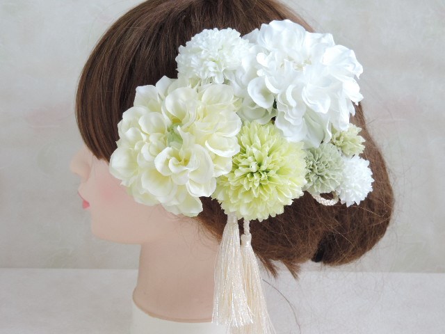 若葉息吹く和装ヘッドドレス 4,725円