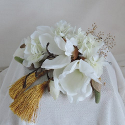 粋(すい）の髪飾り...白無垢の花嫁様へ 5枚目の画像