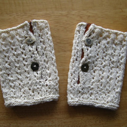 手紡ぎ綿のアンクルウォーマー 1枚目の画像