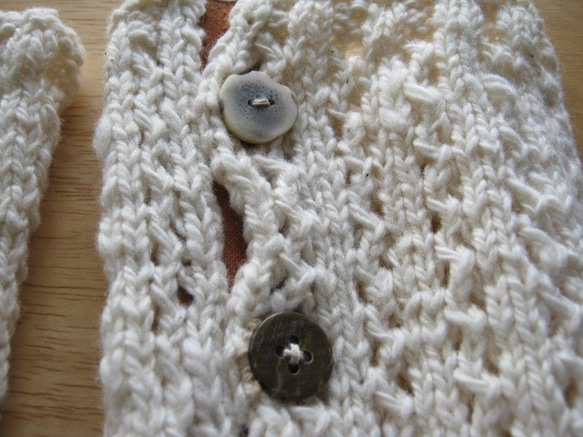 手紡ぎ綿のアンクルウォーマー 2枚目の画像