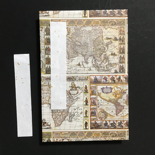 318.世界の果てまで 冒険家の御朱印帳11山 イタリア輸入プリント