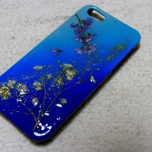 押し花iPhone5/5sケース＊ iPhone5/5s/SE(第1世代）用のiPhoneケース｜ A good all