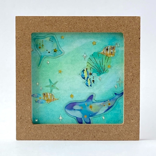 little man ハンドメイドパステル画 絵画アート原画 little man