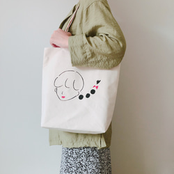 おさげちゃん ロングLサイズ ロゴトートバッグ エコバッグ