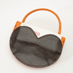 ハルペニー （オレンジ ）小銭入れ  財布 おすすめ レディース 大阪のバッグ職人　手作り　 4枚目の画像
