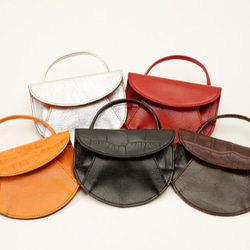 ハルペニー （オレンジ ）小銭入れ  財布 おすすめ レディース 大阪のバッグ職人　手作り　 5枚目の画像