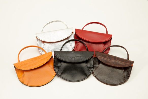 ハルペニー （オレンジ ）小銭入れ  財布 おすすめ レディース 大阪のバッグ職人　手作り　 5枚目の画像