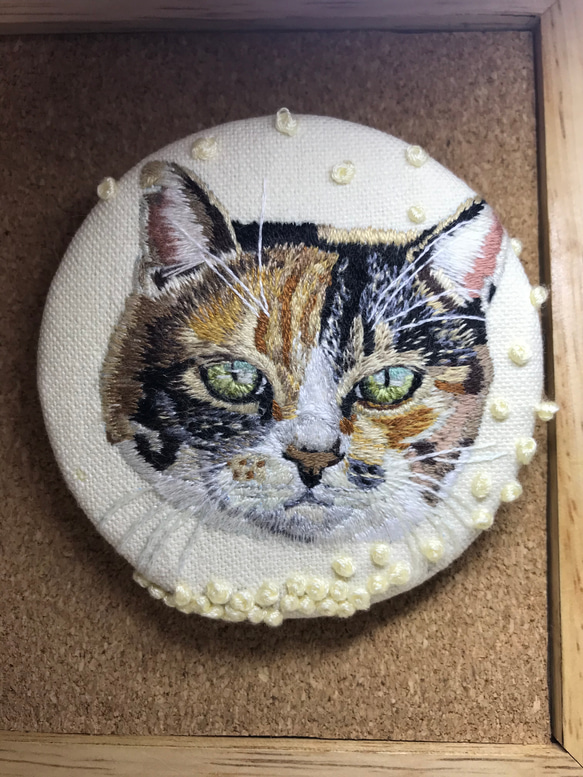 《展示品》地域猫さん刺繍 1枚目の画像