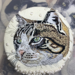 《展示品》地域猫さん刺繍 1枚目の画像