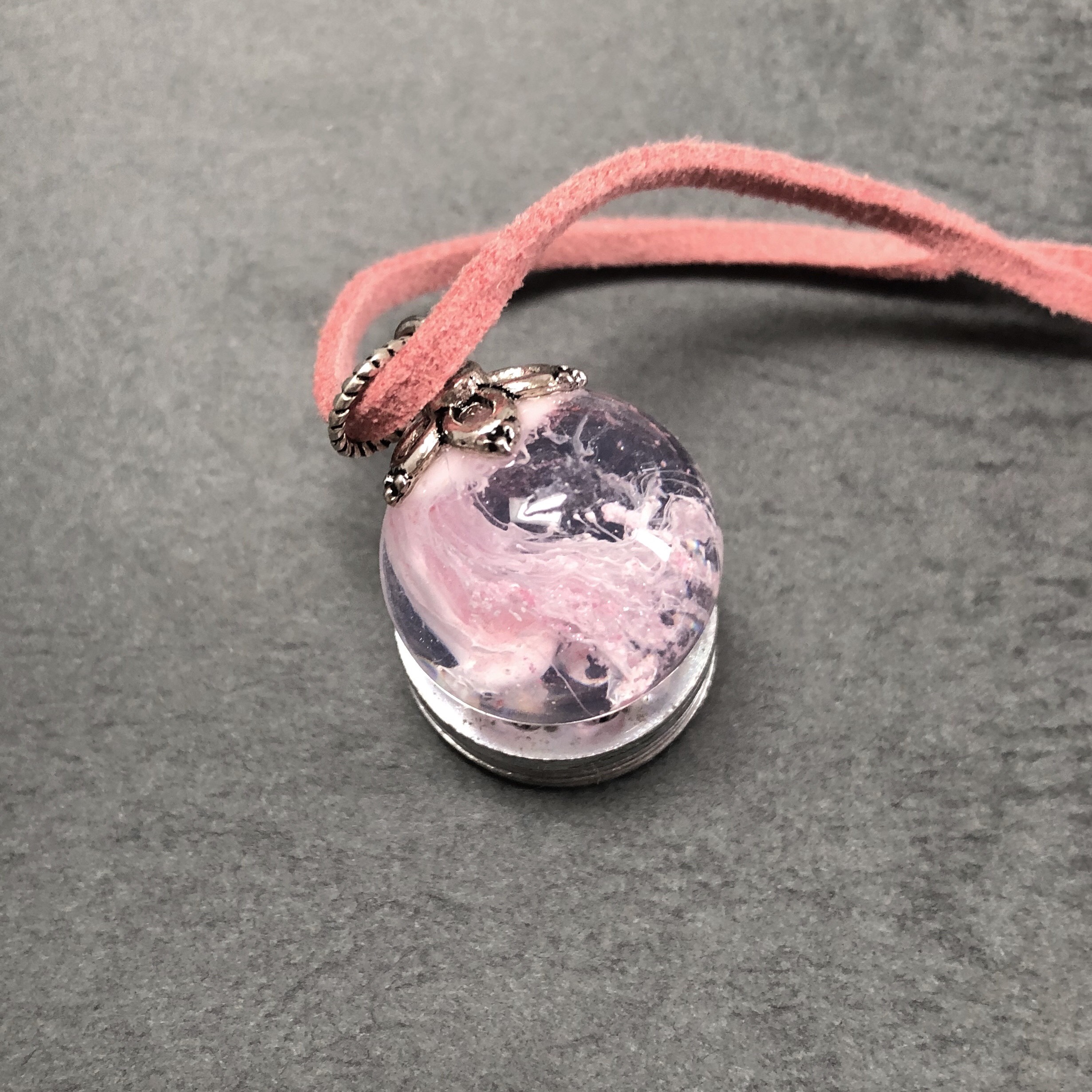 桜色の破波（ロングネックレス）