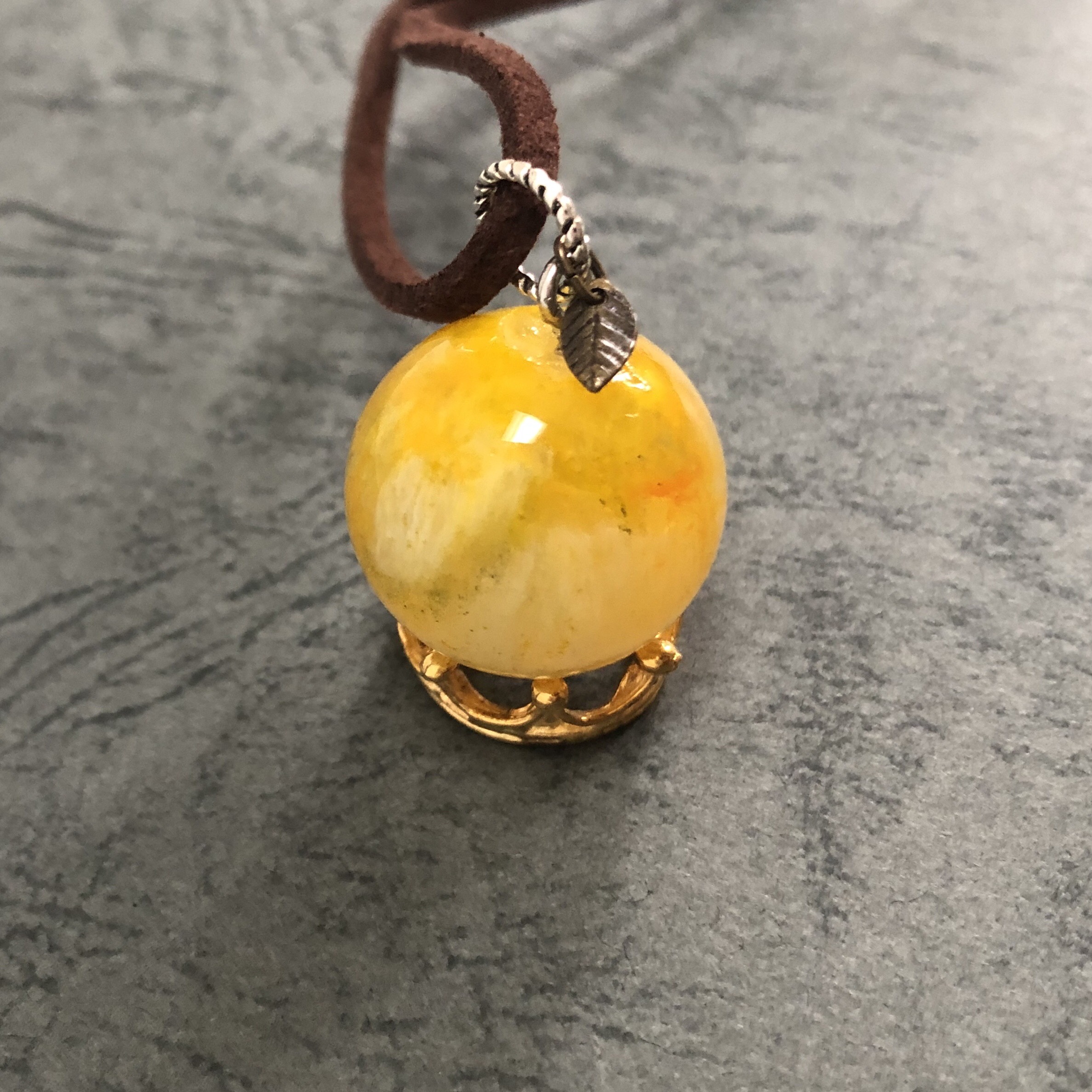 夏待つ八朔（ロングネックレス）