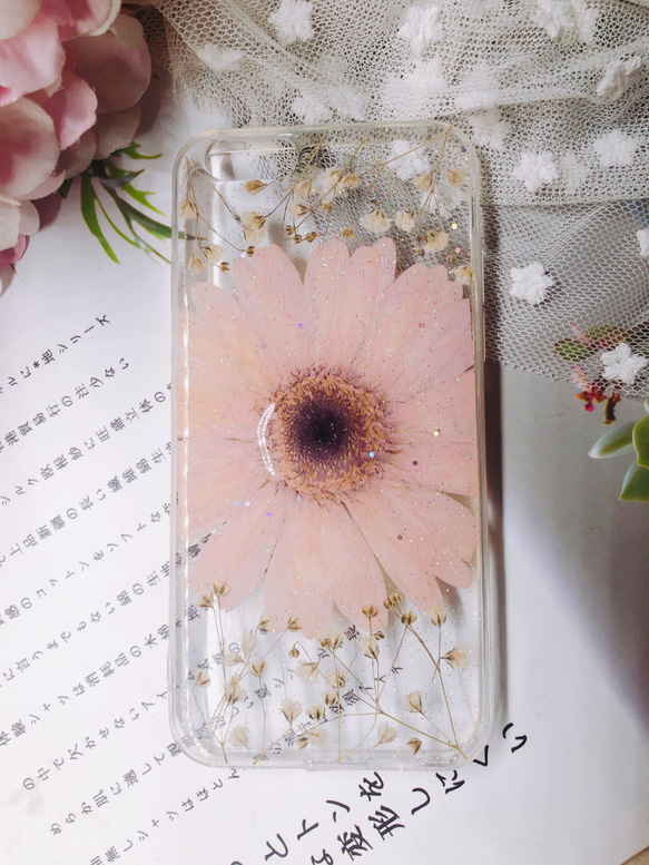 大きなピンクの花 スマホケース  iphone15 iphone11pro iphone12pro/14pro/14 4枚目の画像