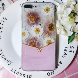 ピンクの花の海 スマホケース  iphone11 iphone11pro/iPhone14pro/14/14plus 4枚目の画像