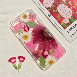 ピンクの花の海 スマホケース  iphone11 iphone12pro iPhone14pro/14/14plus 4枚目の画像