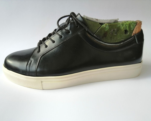 ◇本革スニーカー◇22.5-29cm◇軍隊ブーツ用本革仕様