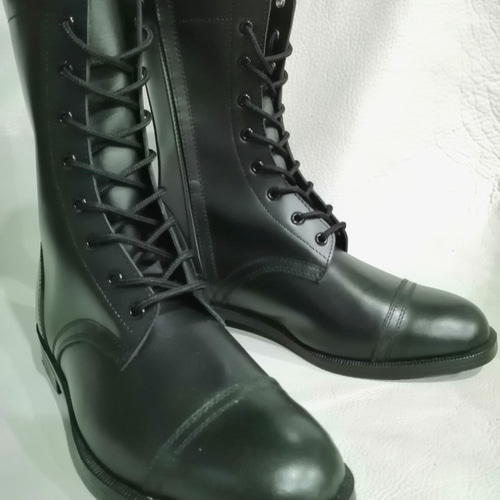 イタリア軍「アンフィビ」レザーコンバットブーツ 未使用極美品