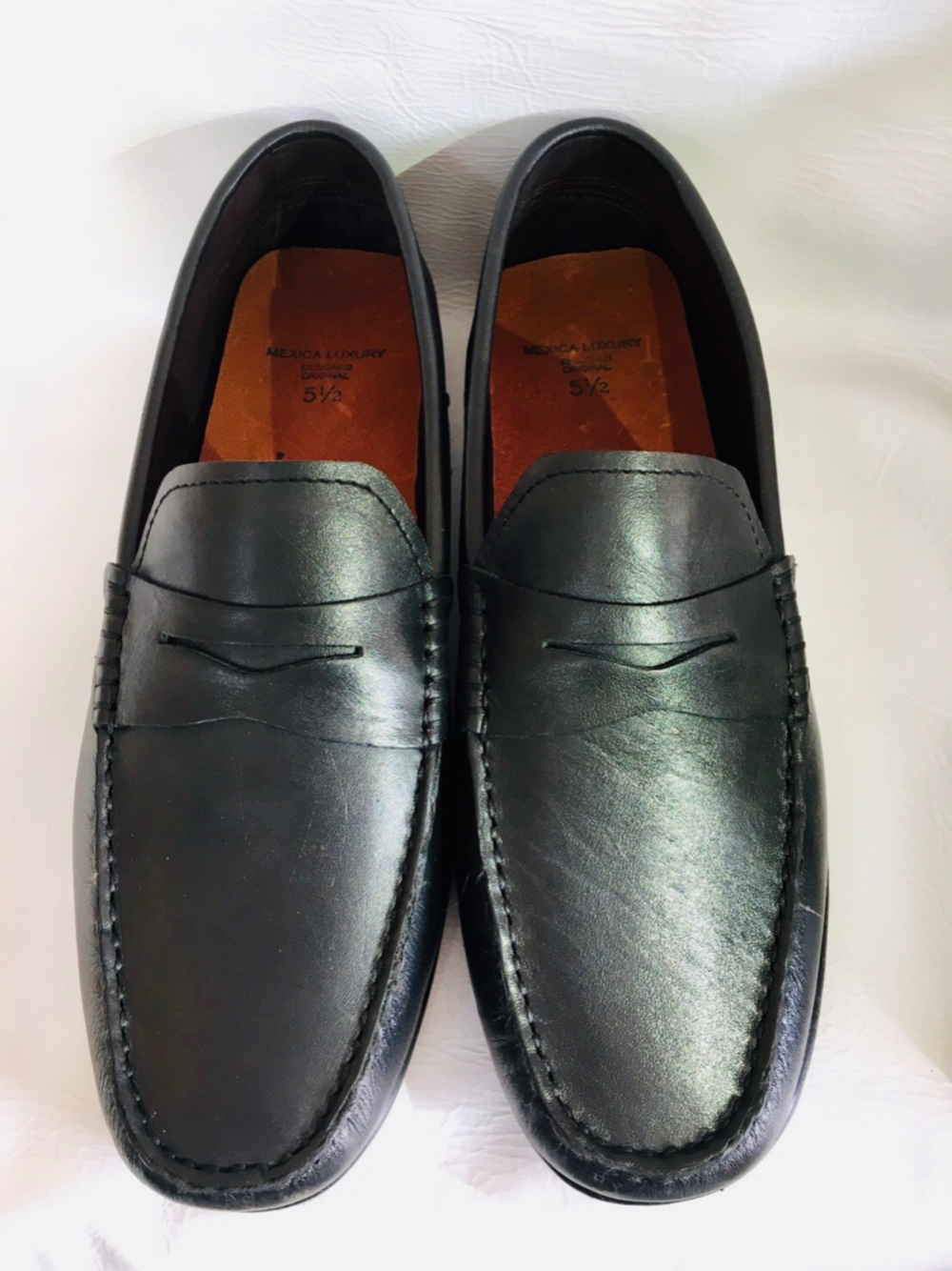 ★本革ローファー★ブラック★男女兼用★ドライビングシューズ★ラバーソール★無料サイズ調整★滑りにくいソール★