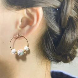 あわじ玉のピアス 1枚目の画像