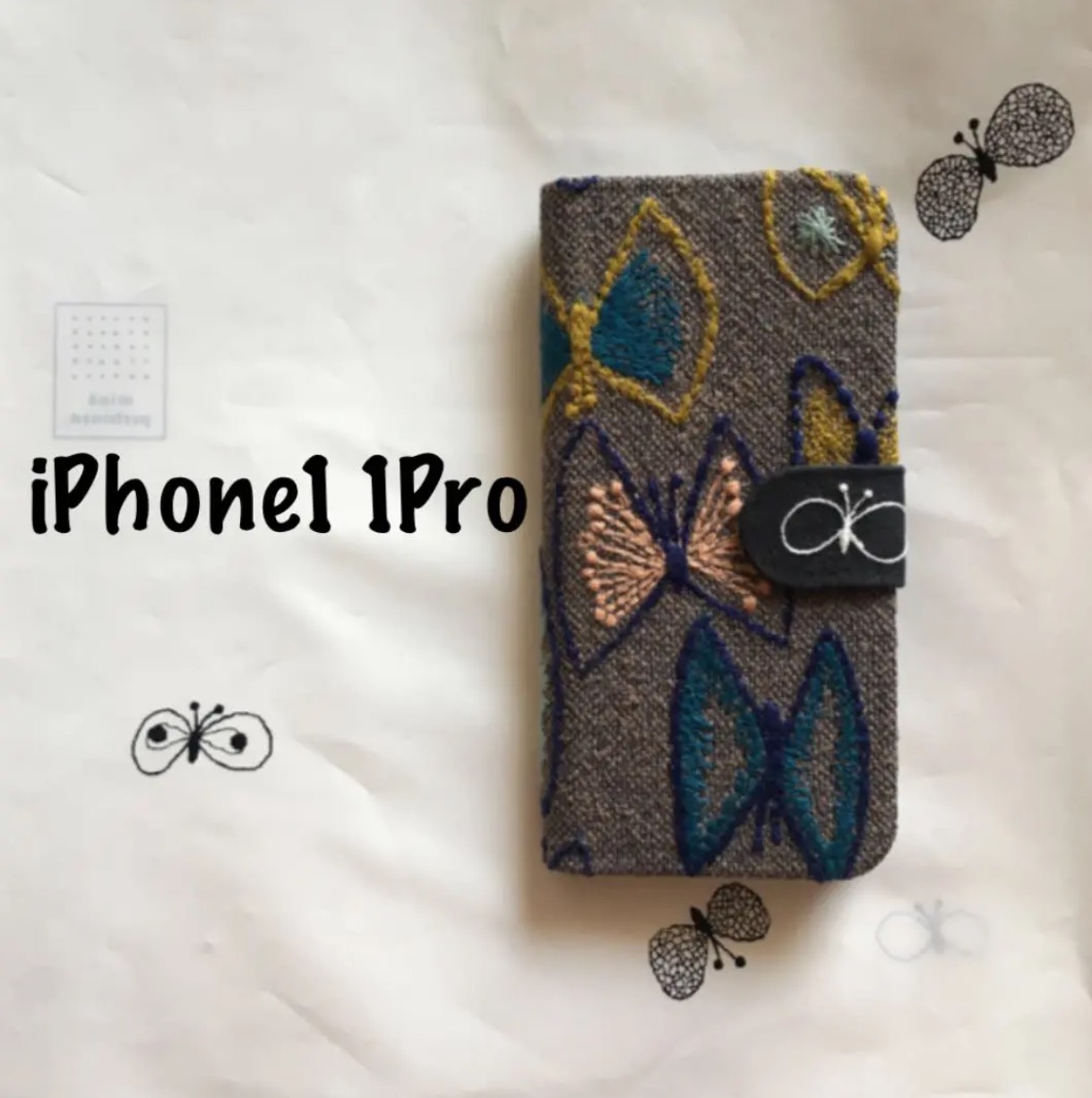 iPhone11手帳型スマホケース ミナペルホネンsky flower 手帳型カバー iPhone11Pro手帳型ケース スマホケース ミナ