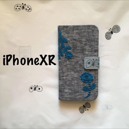 現品】iphoneSE3 forest tile 手帳型ケース ミナペルホネン