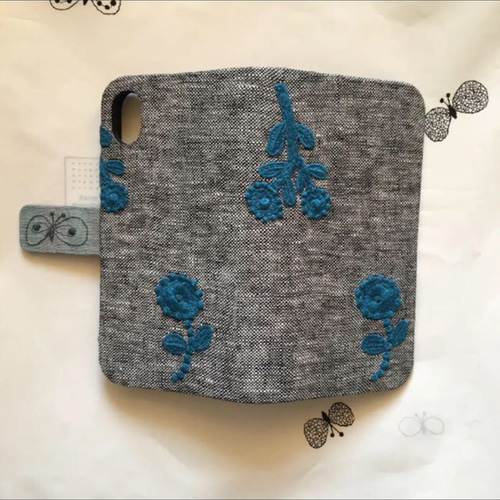 現品】iphoneSE3 forest tile 手帳型ケース ミナペルホネン