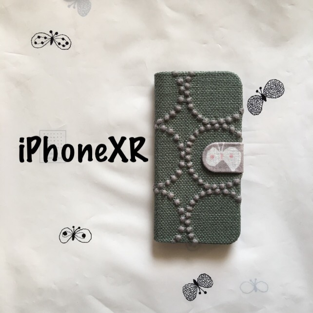 iPhoneXR手帳型ケース スマホカバー ミナペルホネン タンバリン 
