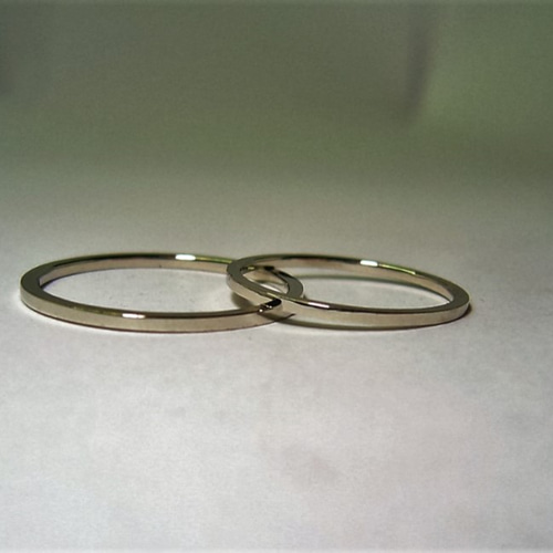 世界一細い結婚指輪 平打 PT900 指輪・リング シルバースミス 通販