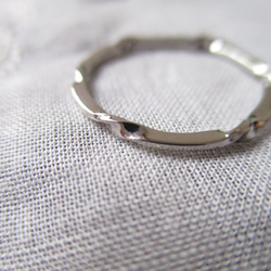 華奢リングプラチナ９００　部分ツイスト 1枚目の画像