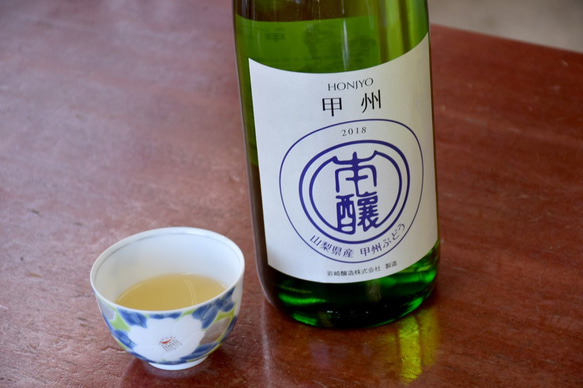 【一升瓶ワイン】ホンジョー印 甲州  （白ワイン、辛口、日本ワイン） 1枚目の画像