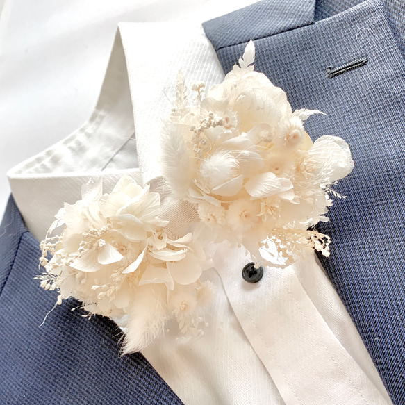 white x ivory bow tie イベントに！ウェディングに！❤︎ 3枚目の画像