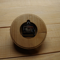 クリの木のまる時計・16ｃｍ 3枚目の画像