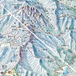 北アルプスに行きたくなる地図 3枚目の画像