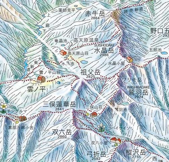 北アルプスに行きたくなる地図 6枚目の画像