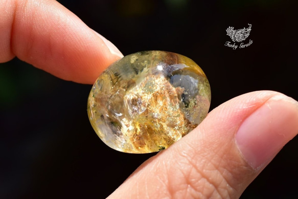 透明感☆クォーツインガーデンクォーツ ルース gar210 天然石 Funky