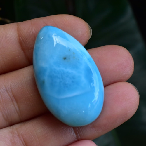 【国内発送】ラリマー ルース カボション lari046 天然石 優しい水面☆雫型☆ラリマー ルース カボション lari046 天然石
