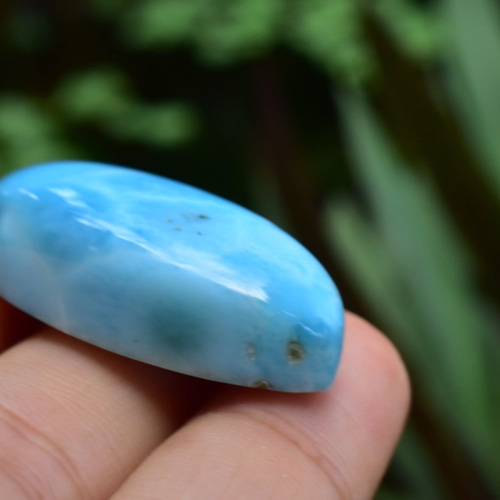 【国内発送】ラリマー ルース カボション lari046 天然石 優しい水面☆雫型☆ラリマー ルース カボション lari046 天然石