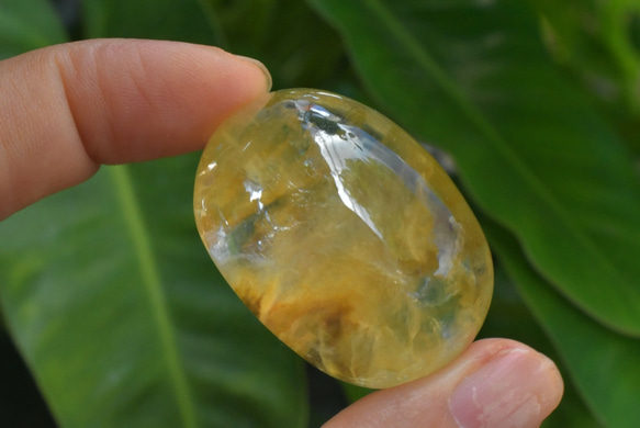 天地創造✧　アンフィボールインクォーツ　タンブル　原石　ガーデンクォーツ　ルチル 天地創造✧ アンフィボールインクォーツ タンブル 原石 ガーデン