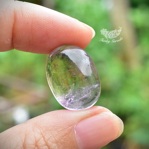 バイカラーの透明感☆アメトリン ルース カボション amet014