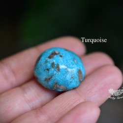 ターコイズ ルース 021 青の温もり☆パイライト入り☆ターコイズ ルース tur022 天然石