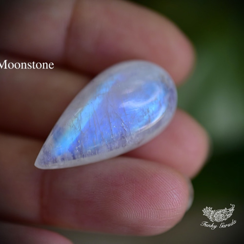 透明感と霞☆高品質ドロップ☆ムーンストーン ルース moon044