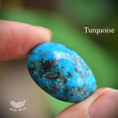 ブルーの味わい☆ターコイズ ルース tur025 天然石 Funky garuda stone 