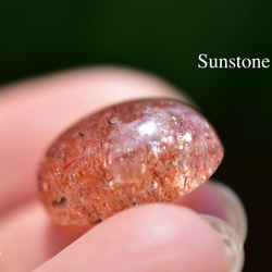 高品質☆マイカサンストーン sun021 天然石 Funky garuda stone