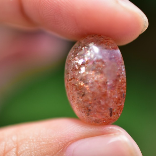 高品質☆マイカサンストーン sun021 天然石 Funky garuda stone